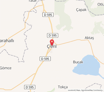 Map of Çivril, Denizli