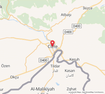 Map of Cizre, Şırnak