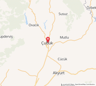 Map of Çubuk, Ankara