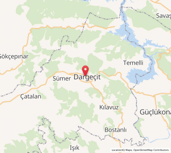 Map of Dargeçit, Mardin