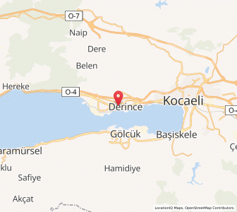 Map of Derince, Kocaeli