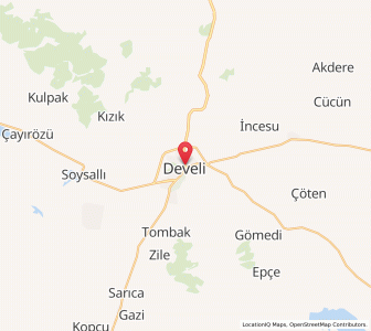 Map of Develi, Kayseri