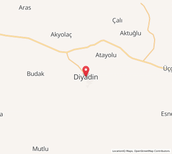 Map of Diyadin, Ağrı
