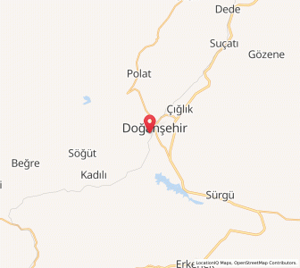 Map of Doğanşehir, Malatya