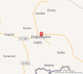 Map of Doğubeyazıt, Ağrı