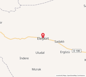 Map of Eleşkirt, Ağrı