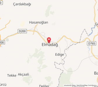 Map of Elmadağ, Ankara