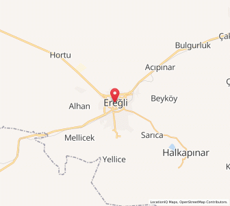 Map of Héraclée, Konya