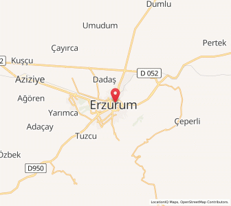 Map of Erzurum, Erzurum
