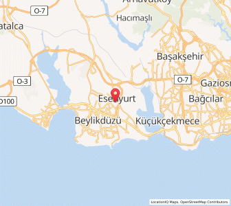 Map of Esenyurt, Istanbul