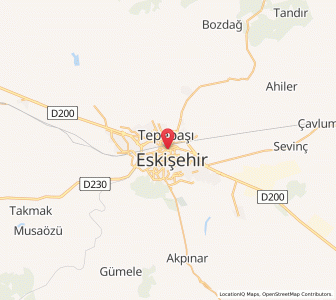 Map of Eskişehir, Eskişehir