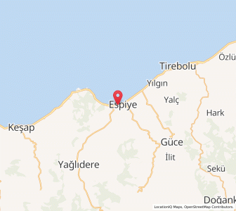 Map of Espiye, Giresun