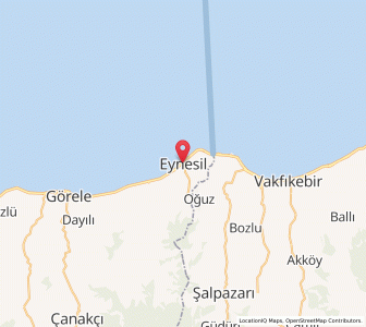 Map of Eynesil, Giresun