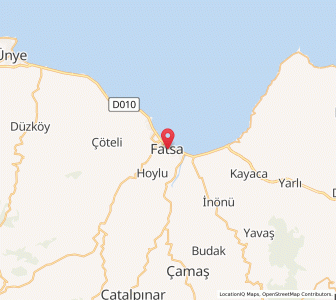 Map of Fatsa, Ordu