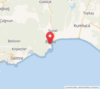 Map of Finike, Antalya