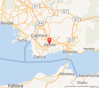 Map of Gebze, Kocaeli