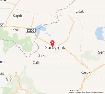 Map of Güroymak, Bitlis