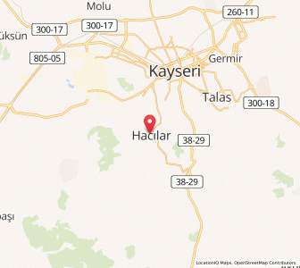 Map of Hacılar, Kayseri