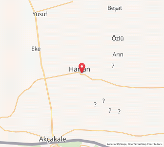 Map of Harran, Şanlıurfa
