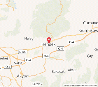 Map of Hendek, Sakarya
