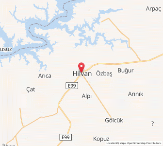 Map of Hilvan, Şanlıurfa