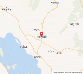 Map of Hüyük, Konya
