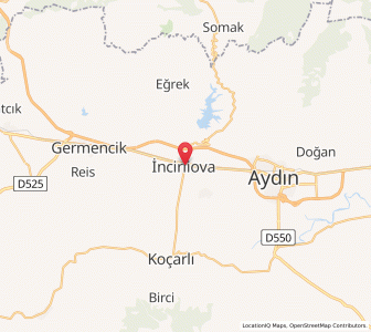 Map of İncirliova, Aydın