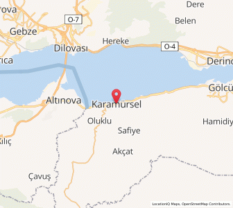 Map of Karamürsel, Kocaeli