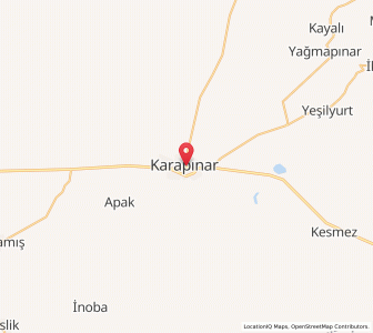 Map of Karapınar, Konya