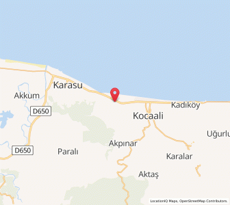Map of Karasu Mahallesi, Sakarya