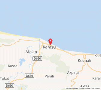 Map of Karasu, Sakarya