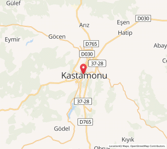 Map of Kastamonu, Kastamonu