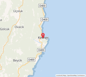 Map of Kemer, Antalya