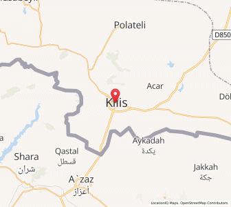 Map of Kilis, Kilis