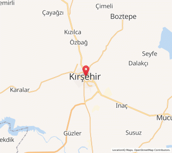 Map of Kırşehir, Kırşehir