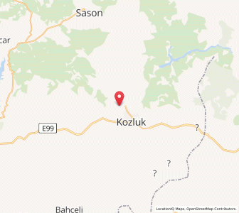 Map of Kozluk, Batman
