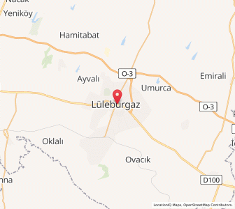 Map of Lüleburgaz, Kırklareli