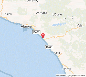 Map of Mahmutlar, Antalya
