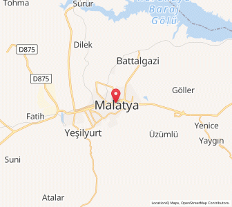 Map of Malatya, Malatya