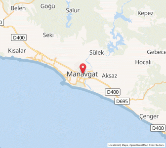 Map of Manavgat, Antalya