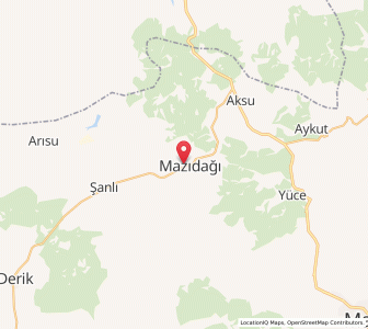 Map of Mazıdağı, Mardin