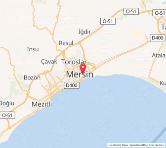 Map of Myrte, Mersin
