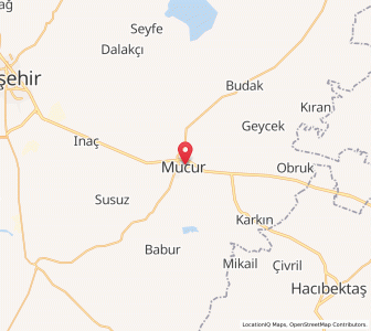 Map of Mucur, Kırşehir