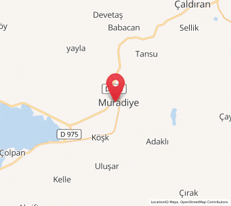 Map of Muradiye, Van