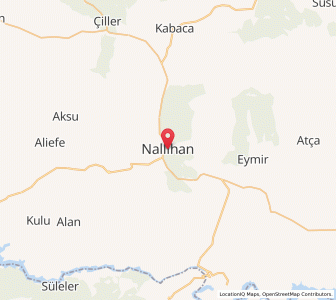 Map of Nallıhan, Ankara