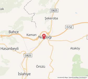 Map of Nurdağı, Gaziantep
