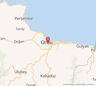 Map of Ordu, Ordu