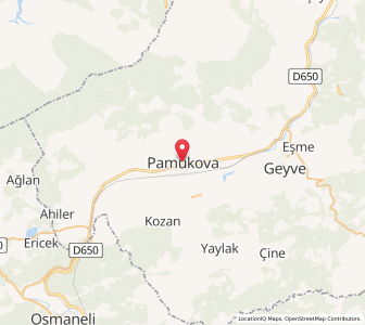 Map of Pamukova, Sakarya