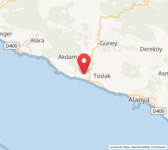 Map of Payallar, Antalya