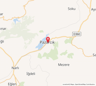 Map of Pazarcık, Kahramanmaraş
